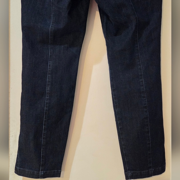 Lafayette 148 New York Murray Pull On Blue Skinny Jeans, Size L - Picture 13 of 13